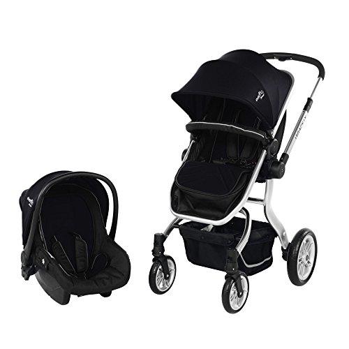 peg perego eggy City Loop Stroller Bundle XMAS24 Kate Spade New York The seat is detachable Clip On Peak Size:Matt Black - Short Peak